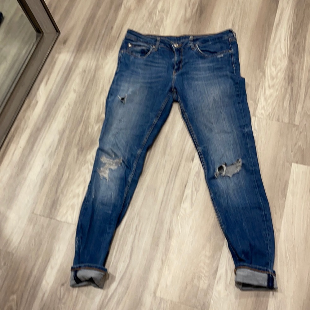 Distressed Zara skinny jeans